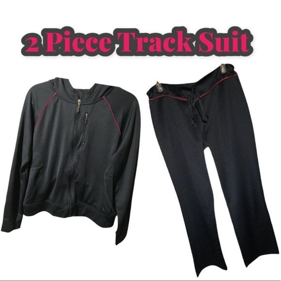 Danskin Active Track Suit Jogger Set Pants and Full Zip Hoodie - Picture 1 of 7